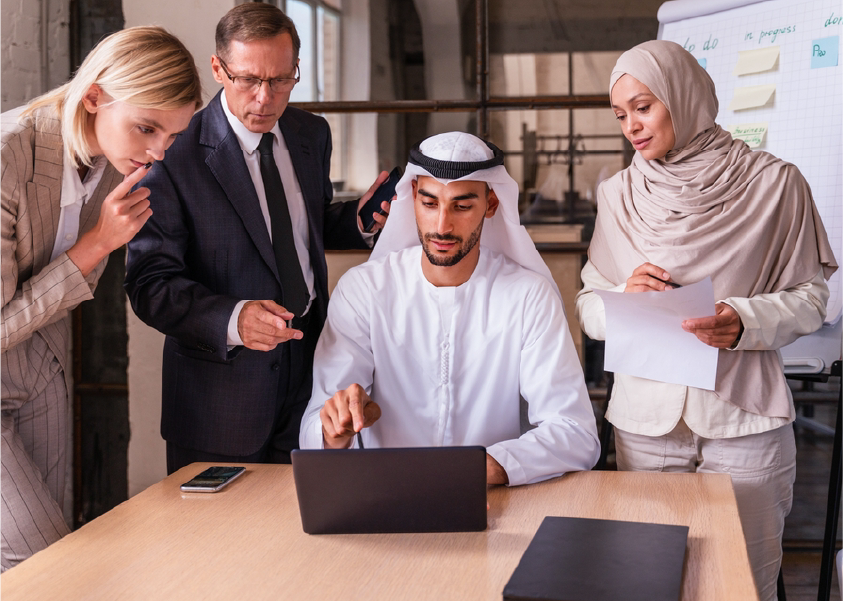  Government leaders and policymakers at a conference