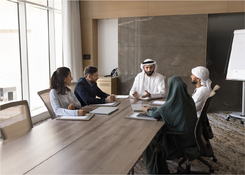  Government leaders collaborating at a forum